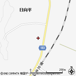 岩手県一関市花泉町油島日向平80-1周辺の地図
