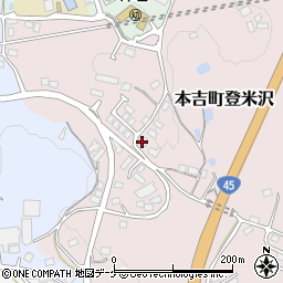 宮城県気仙沼市本吉町登米沢19-8周辺の地図
