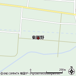山形県東田川郡庄内町狩川東興野周辺の地図