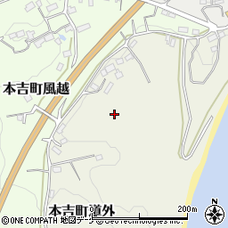 宮城県気仙沼市本吉町道外周辺の地図