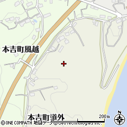 宮城県気仙沼市本吉町道外周辺の地図