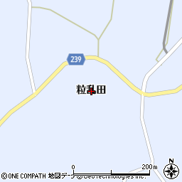 岩手県一関市花泉町永井粒乱田周辺の地図