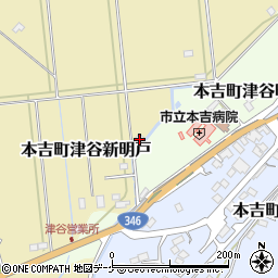 宮城県気仙沼市本吉町津谷新明戸341周辺の地図