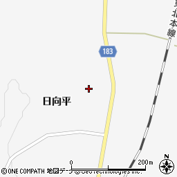 岩手県一関市花泉町油島日向平96周辺の地図