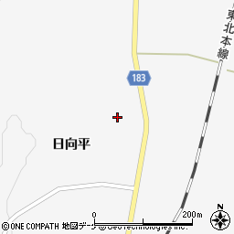 岩手県一関市花泉町油島日向平96-1周辺の地図