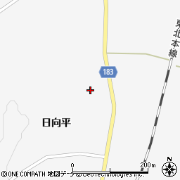 岩手県一関市花泉町油島日向平115周辺の地図