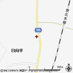 岩手県一関市花泉町油島日向平118-2周辺の地図