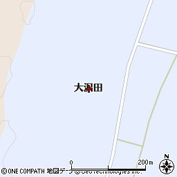 岩手県一関市花泉町永井大沢田周辺の地図