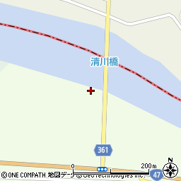 清川橋周辺の地図
