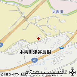 宮城県気仙沼市本吉町大沢周辺の地図