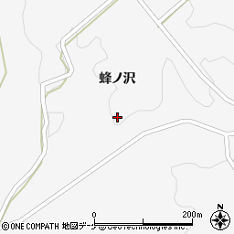 岩手県一関市藤沢町大籠（蜂ノ沢）周辺の地図