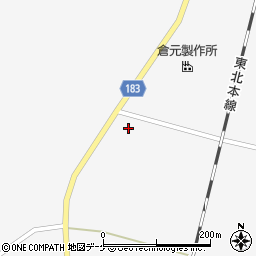 岩手県一関市花泉町油島内谷地周辺の地図