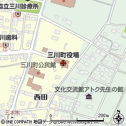 山形県三川町（東田川郡）周辺の地図