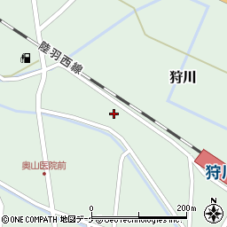 山形県東田川郡庄内町狩川堅田周辺の地図