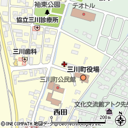 鶴岡市消防署三川分署周辺の地図