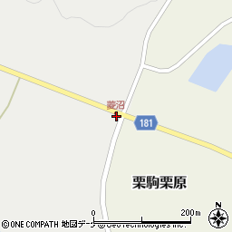栗原簡易郵便局周辺の地図