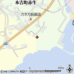 宮城県気仙沼市本吉町赤牛8周辺の地図