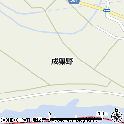 山形県酒田市成興野周辺の地図