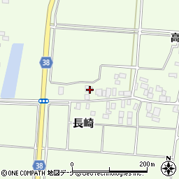 山形県鶴岡市長崎乙周辺の地図