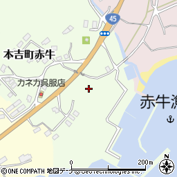 宮城県気仙沼市本吉町赤牛23周辺の地図