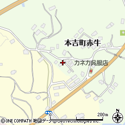 宮城県気仙沼市本吉町赤牛69周辺の地図