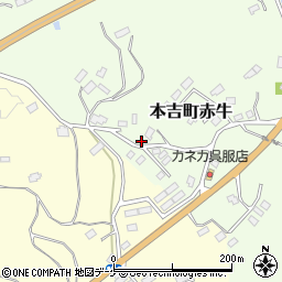 宮城県気仙沼市本吉町赤牛73周辺の地図