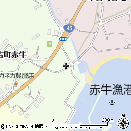 宮城県気仙沼市本吉町赤牛46周辺の地図