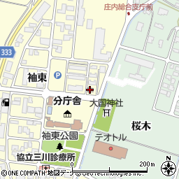 鶴岡警察署　三川駐在所周辺の地図