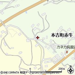 宮城県気仙沼市本吉町赤牛102周辺の地図