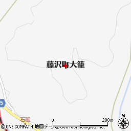 岩手県一関市藤沢町大籠周辺の地図