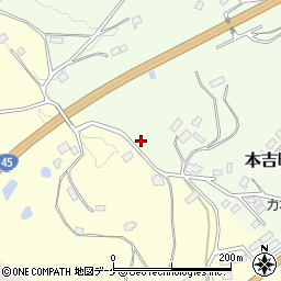 宮城県気仙沼市本吉町赤牛106周辺の地図