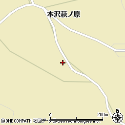 宮城県栗原市花山本沢萩ノ原38周辺の地図