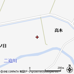 宮城県栗原市栗駒桜田（新高木）周辺の地図
