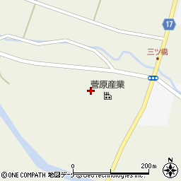 菅原産業株式会社　栗駒工場周辺の地図