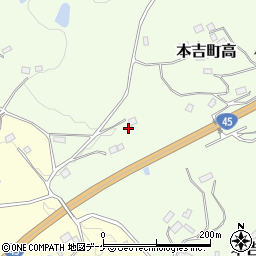 宮城県気仙沼市本吉町赤牛127周辺の地図