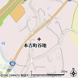 宮城県気仙沼市本吉町谷地84周辺の地図