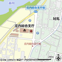 東庁舎周辺の地図