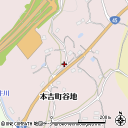 宮城県気仙沼市本吉町谷地166周辺の地図