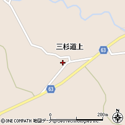 宮城県大崎市鳴子温泉鬼首三杉道上33周辺の地図