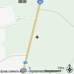 山形県新庄市泉田304周辺の地図