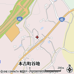 宮城県気仙沼市本吉町谷地164周辺の地図