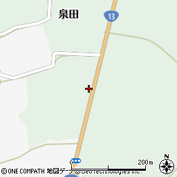 山形県新庄市泉田244周辺の地図