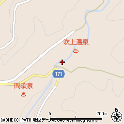 宮城県大崎市鳴子温泉鬼首（吹上）周辺の地図