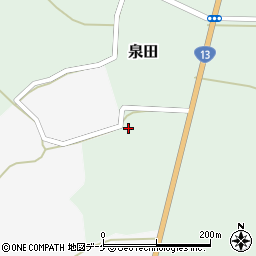 山形県新庄市泉田233周辺の地図