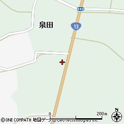 山形県新庄市泉田231周辺の地図