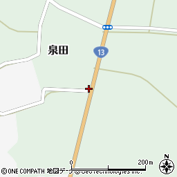 山形県新庄市泉田224周辺の地図