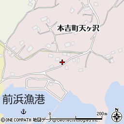 宮城県気仙沼市本吉町天ヶ沢58周辺の地図