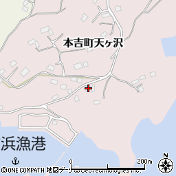 宮城県気仙沼市本吉町天ヶ沢56周辺の地図
