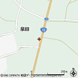 山形県新庄市泉田219周辺の地図