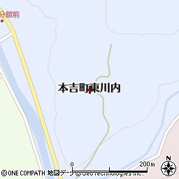 宮城県気仙沼市本吉町東川内周辺の地図